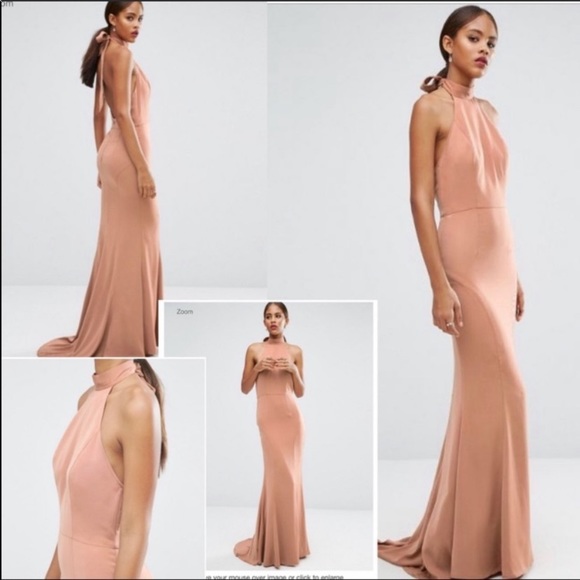 Jarlo Dresses & Skirts - NWT Jarlo 12p Tie Halterneck Fishtail Maxi Dress